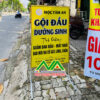 Bảng Hiệu Bạt Không Đèn Có Chân Đứng