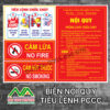 Bảng Nội Quy & Tiêu Lệnh PCCC - In Sắc Nét, Bền Đẹp Tại Đà Nẵng